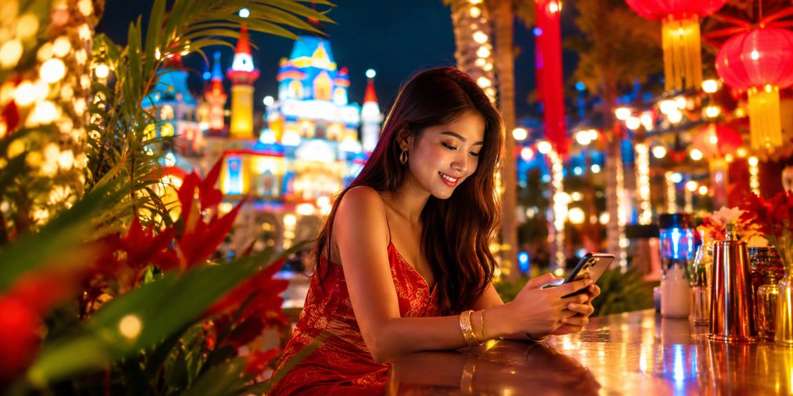 Pemain kasino Malaysia menggunakan telefon mudah alih untuk mengakses platform pertaruhan 47100 dengan tenang